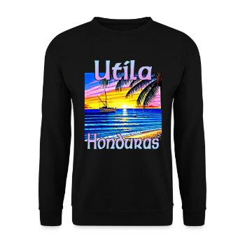 Utila Honduras - Unisex Pullover - Schwarz - Vorne - Alina (178cm) & Michal (187cm)