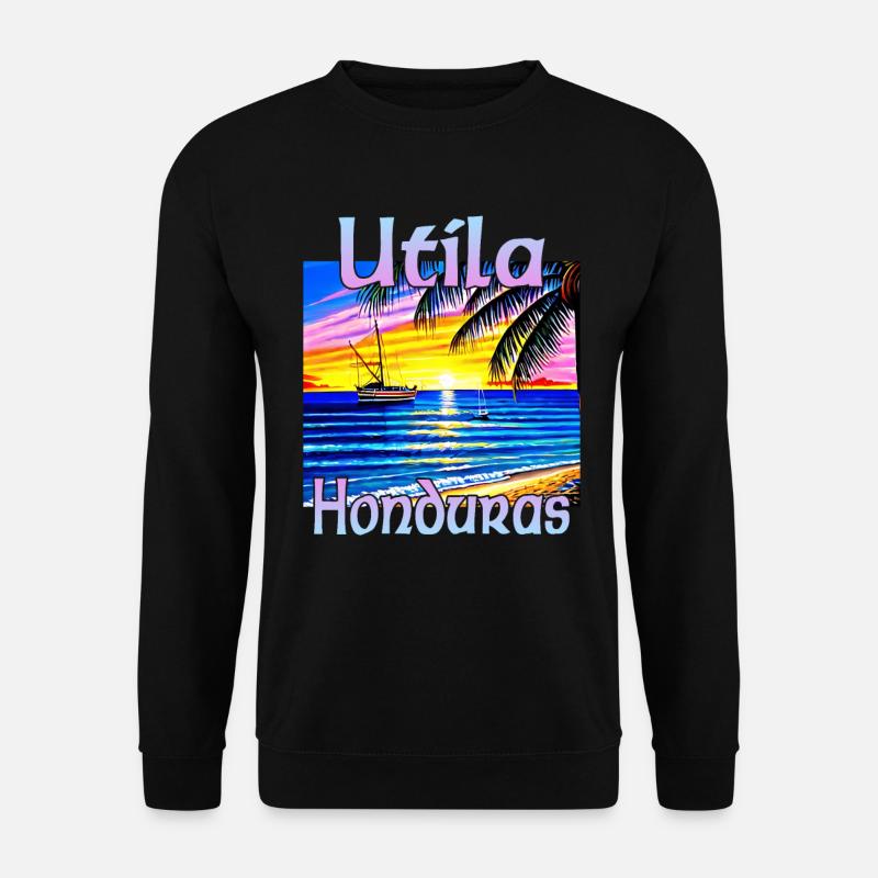 Utila Honduras - Unisex Pullover - Schwarz