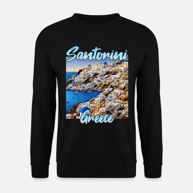 Santorini - Unisex Pullover - Schwarz
