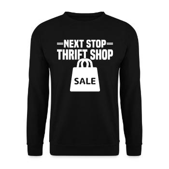 Secondhand Shop Secondhand Eco Hipster Used - Unisex Sweatshirt - black - Front - Alina (178cm) & Michal (187cm)