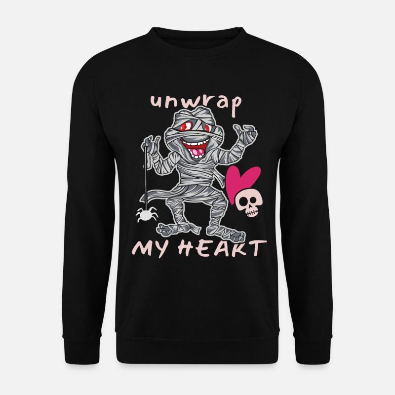 Comic Mumie, Halloween Mumie, lustiger Spruch - Unisex Pullover - Schwarz
