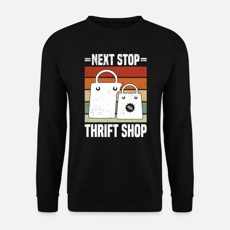 Secondhandladen Secondhand Öko Hipster Gebraucht - Unisex Pullover - Schwarz