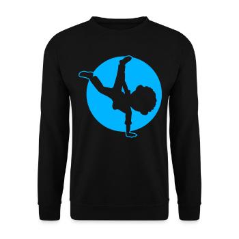 Breakdancer Junge Breakdancing - Unisex Pullover - Schwarz - Vorne - Alina (178cm) & Michal (187cm)