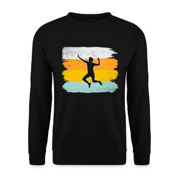 Badminton Rétro - Sweat-shirt Unisexe - noir - Devant - Alina (178cm) & Michal (187cm)
