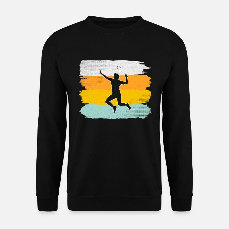 Badminton Retro - Unisex Sweatshirt - black