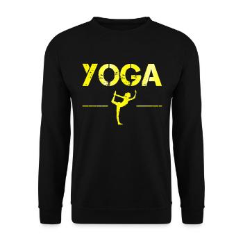 Yoga - Unisex Pullover - Schwarz - Vorne - Alina (178cm) & Michal (187cm)