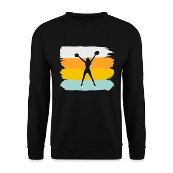 Cheerleading Rétro - Sweat-shirt Unisexe - noir - Devant - Alina (178cm) & Michal (187cm)