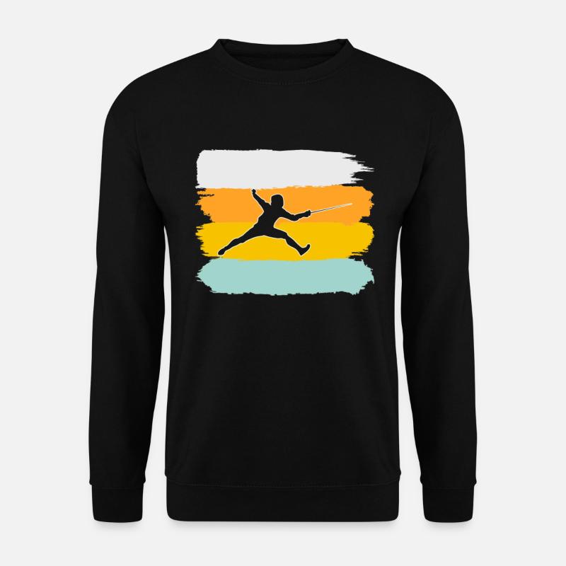 Fencing Retro - Unisex Sweatshirt - black