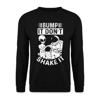 Bump It don´t Shake It - Unisex Pullover - Schwarz - Vorne - Alina (178cm) & Michal (187cm)