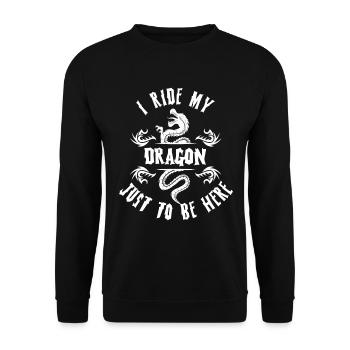 Renaissance Festival Ren Fair Faire Medieval - Unisex Sweatshirt - black - Front - Alina (178cm) & Michal (187cm)