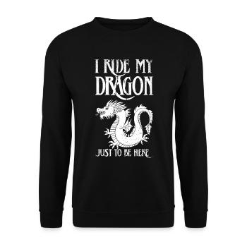 Renaissance Festival Ren Fair Faire Medieval - Unisex Sweatshirt - black - Front - Alina (178cm) & Michal (187cm)