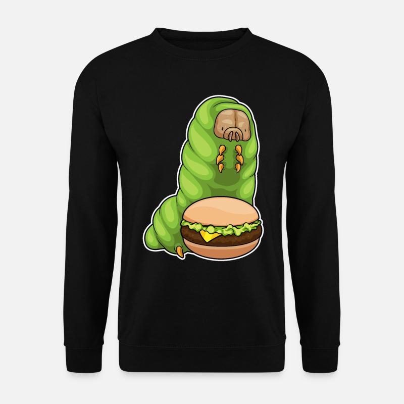 Caterpillar Cheeseburger - Unisex Sweatshirt - black