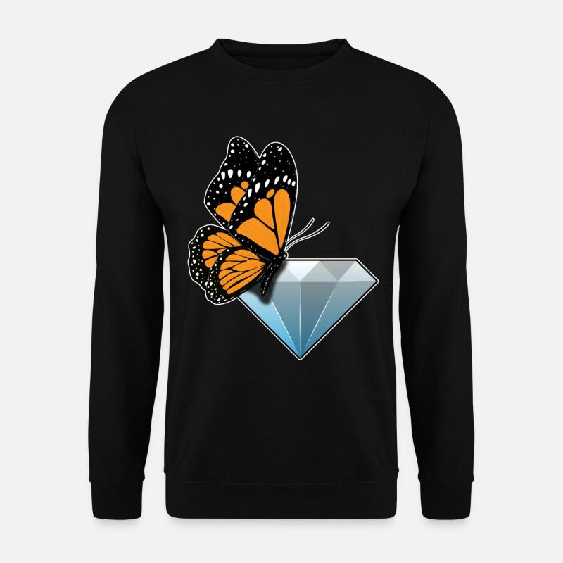 Butterfly Diamond - Unisex Sweatshirt - black