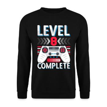 8ème anniversaire de mariage Cadeau Homme Femme Mari Femme - Sweat-shirt Unisexe - noir - Devant - Alina (178cm) & Michal (187cm)