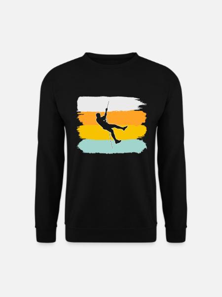 Climbing Retro - Unisex Sweatshirt - black