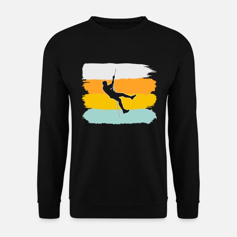 Climbing Retro - Unisex Sweatshirt - black