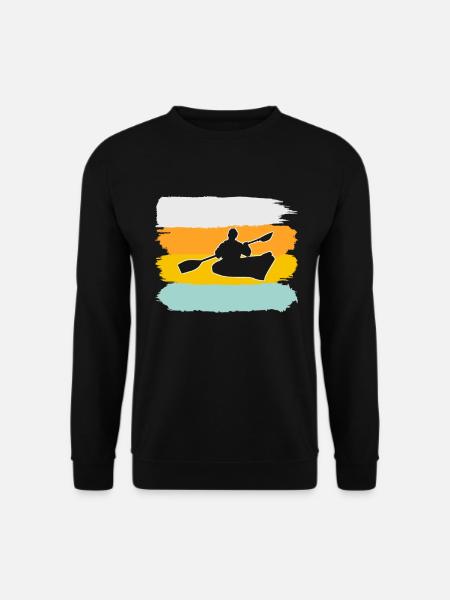 Canoeing Retro - Unisex Sweatshirt - black