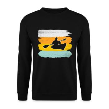 Canoe Retro - Unisex Sweatshirt - black - Front - Alina (178cm) & Michal (187cm)