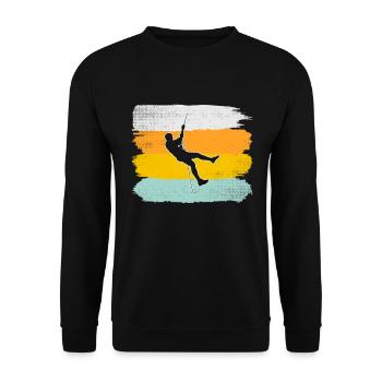 Escalade rétro - Sweat-shirt Unisexe - noir - Devant - Alina (178cm) & Michal (187cm)