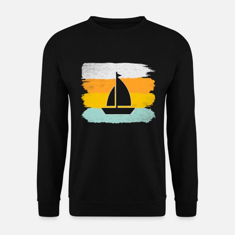 Segeln Retro - Unisex Pullover - Schwarz