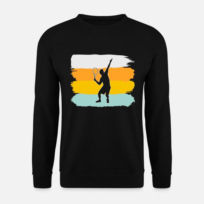 Tennis Retro - Unisex Pullover - Schwarz