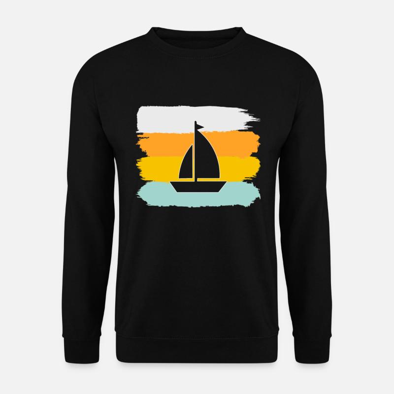 Segeln Retro - Unisex Pullover - Schwarz