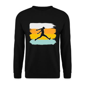 Parkour Retro - Unisex Pullover - Schwarz - Vorne - Alina (178cm) & Michal (187cm)
