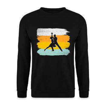 Danse Rétro - Sweat-shirt Unisexe - noir - Devant - Alina (178cm) & Michal (187cm)