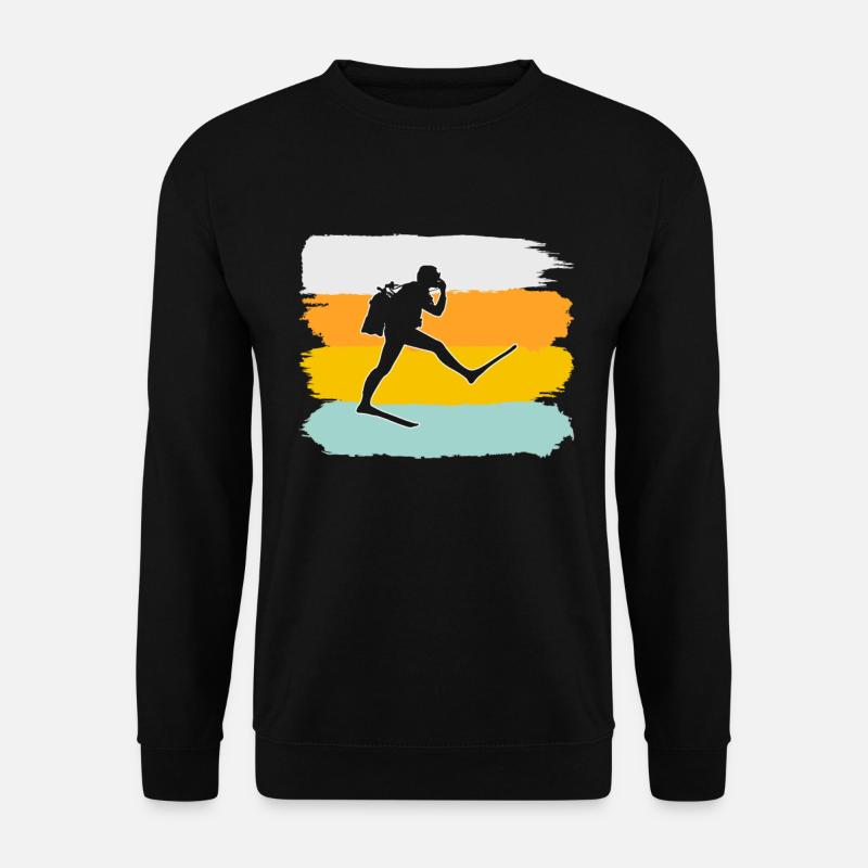 Diving Retro - Unisex Sweatshirt - black