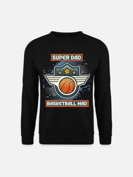 Basketball Dad, lustiger Spruch, Basketball-Papa - Unisex Pullover - Schwarz