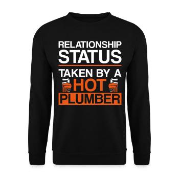 Plomberie plombier Petite amie Femme - Sweat-shirt Unisexe - noir - Devant - Alina (178cm) & Michal (187cm)
