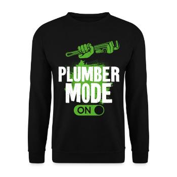 Plombier Plombier Plombier Vintage Plombier - Sweat-shirt Unisexe - noir - Devant - Alina (178cm) & Michal (187cm)