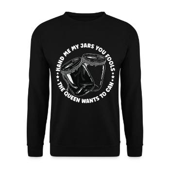 Canning Season Homesteading Canner Food Preserve - Unisex Sweatshirt - black - Front - Alina (178cm) & Michal (187cm)