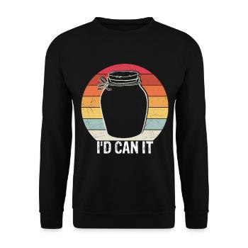 Homesteading Canning Season Id can it FoodHomestea - Unisex Sweatshirt - black - Front - Alina (178cm) & Michal (187cm)