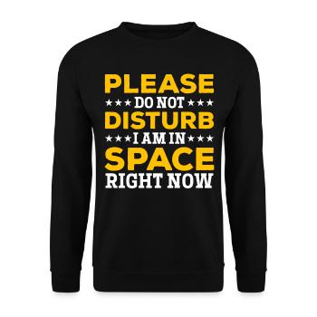 Je suis dans l’espace en ce moment - Aerospace Funny Space Tr - Sweat-shirt Unisexe - noir - Devant - Alina (178cm) & Michal (187cm)
