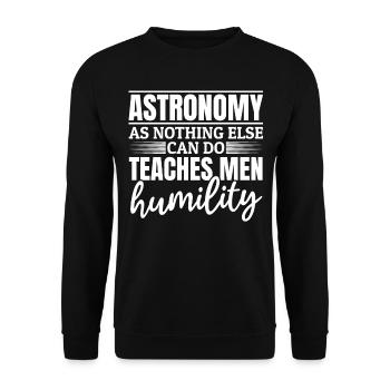 Astronomer Aerospace Space Travel Astronomy - Unisex Pullover - Schwarz - Vorne - Alina (178cm) & Michal (187cm)