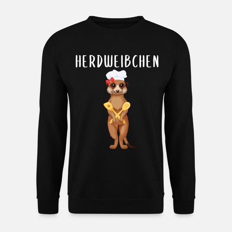 Herdweibchen - Erdmännchen als Herdmännchen - Unisex Pullover - Schwarz