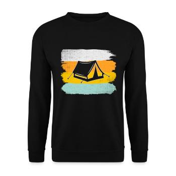 Camping Rétro - Sweat-shirt Unisexe - noir - Devant - Alina (178cm) & Michal (187cm)