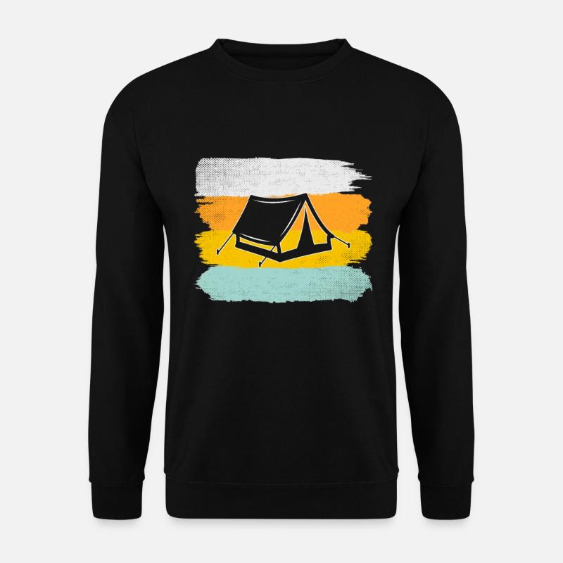 Camping Retro - Unisex Sweatshirt - black