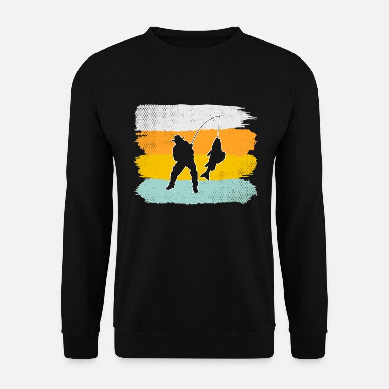 Pêche Rétro - Sweat-shirt Unisexe - noir