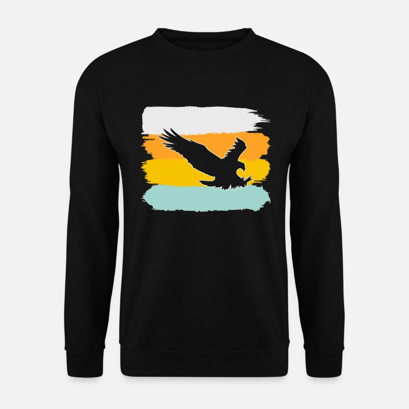 Adler Retro - Unisex Pullover - Schwarz