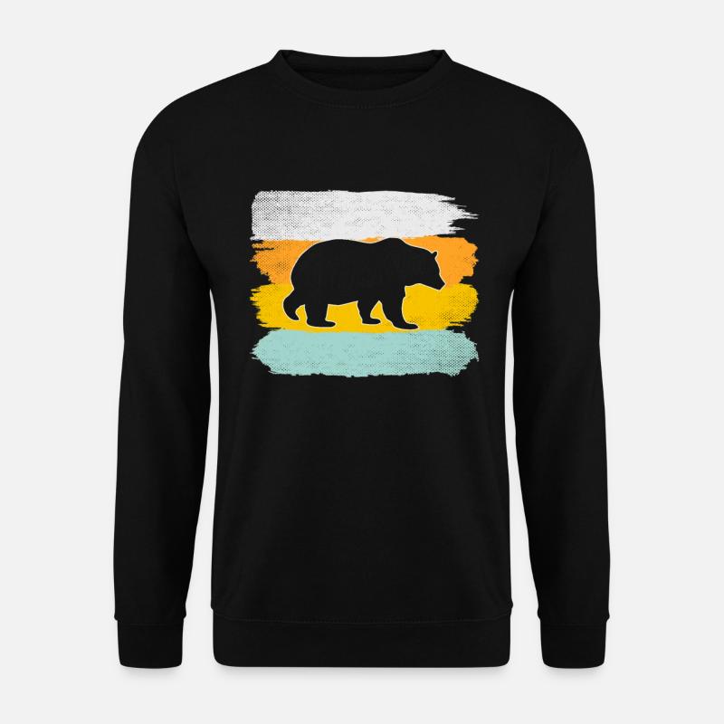 Bear retro - Unisex Sweatshirt - black