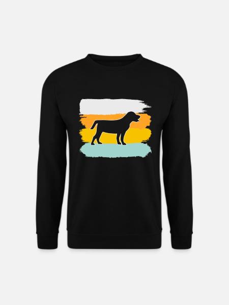 Hund Retro - Unisex Pullover - Schwarz