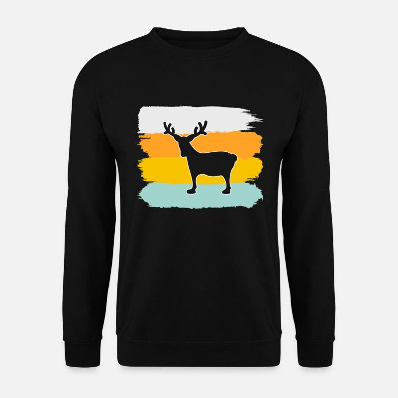 Moose Retro - Sweat-shirt Unisexe - noir