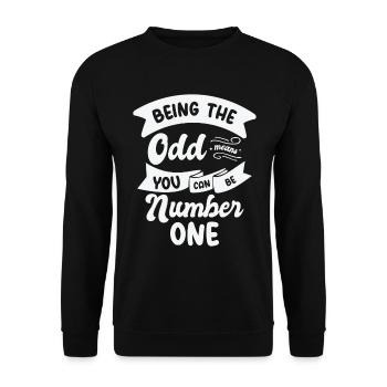 Mathematik Ungerade Zahlen Mathematik Smart - Unisex Pullover - Schwarz - Vorne - Alina (178cm) & Michal (187cm)