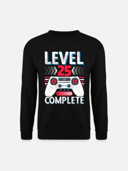 25 Hochzeitstag Geschenk Mann Frau Ehemann Ehefrau - Unisex Pullover - Schwarz