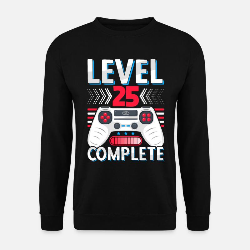 25 Hochzeitstag Geschenk Mann Frau Ehemann Ehefrau - Unisex Pullover - Schwarz