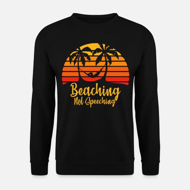 Urlaub Lehrer Strand Rentner Beruf - Unisex Pullover - Schwarz
