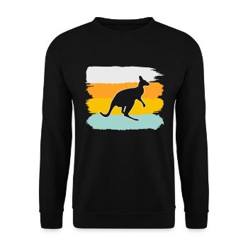 Kangourou Rétro - Sweat-shirt Unisexe - noir - Devant - Alina (178cm) & Michal (187cm)