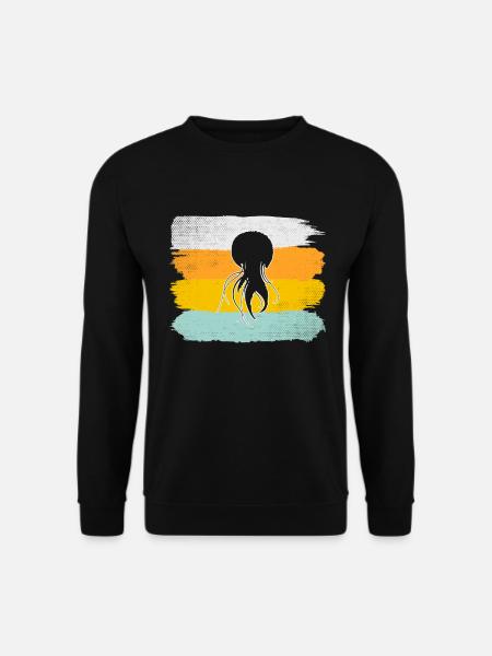 Jellyfish Retro - Unisex Sweatshirt - black